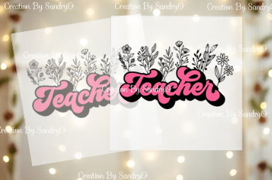 D137 Teacher | Diseño #1 | DTF Transfers | DTF