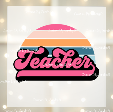 D139 Teacher | Diseño #3 | DTF Transfers | DTF