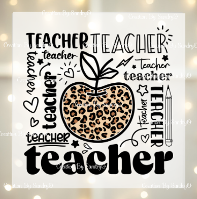 D141 Teacher | Diseño #5 | DTF Transfers | DTF