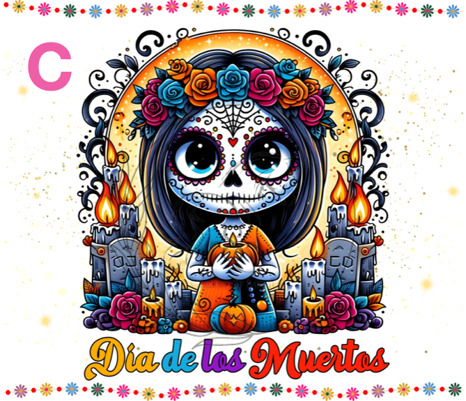 T889 | Transfers Para Sublimar | Dia de muertos