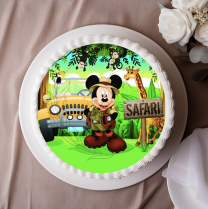 S15 | Decoración Comestible para tortas | Fiesta | Mickey Mouse