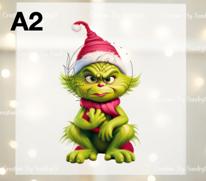 D209 DTF TRASFERS | Navidad Grinch BEBES