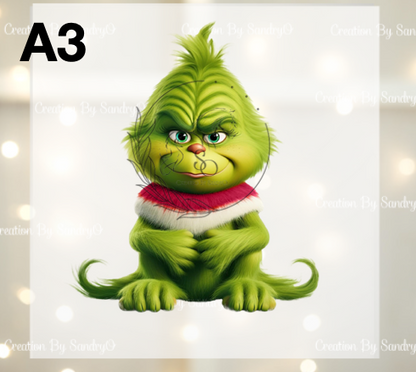 D209 DTF TRASFERS | Navidad Grinch BEBES