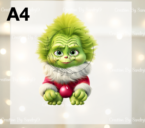 D209 DTF TRASFERS | Navidad Grinch BEBES