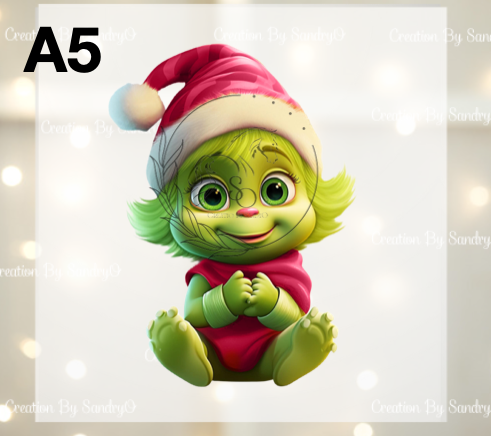 D209 DTF TRASFERS | Navidad Grinch BEBES