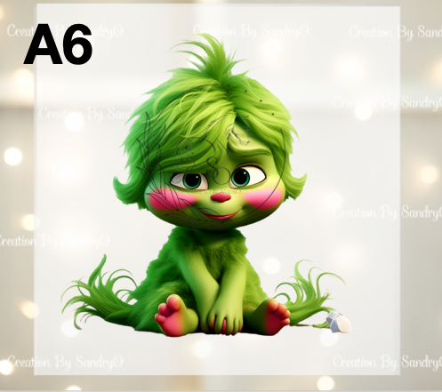 D209 DTF TRASFERS | Navidad Grinch BEBES