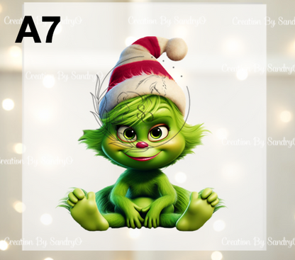 D209 DTF TRASFERS | Navidad Grinch BEBES