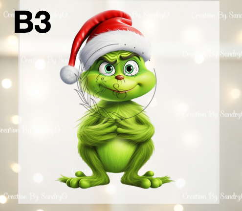 D210 DTF TRASFERS | Navidad Grinch BEBES 2