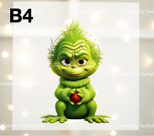 D210 DTF TRASFERS | Navidad Grinch BEBES 2