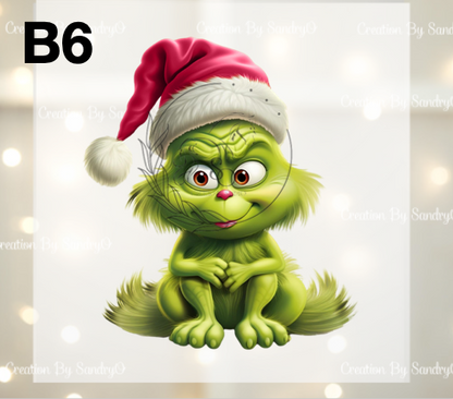 D210 DTF TRASFERS | Navidad Grinch BEBES 2