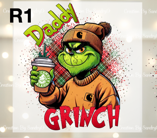 D208 DTF TRASFERS | Navidad Grinch RED