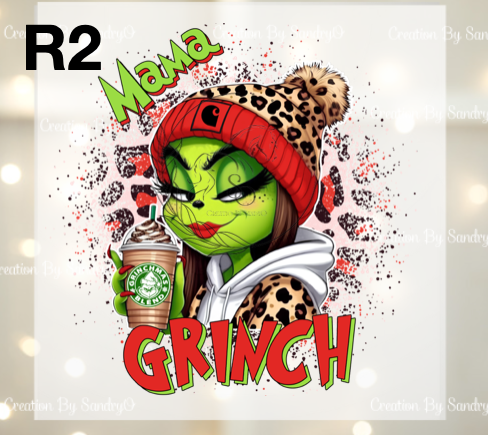 D208 DTF TRASFERS | Navidad Grinch RED