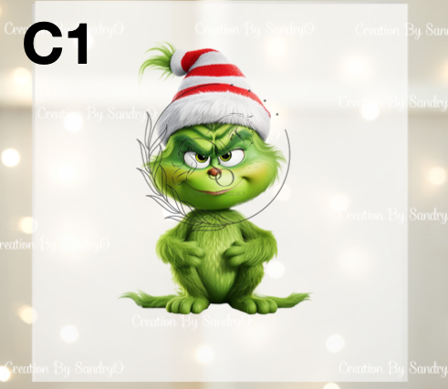 D211 DTF TRASFERS | Navidad Grinch BEBES 3