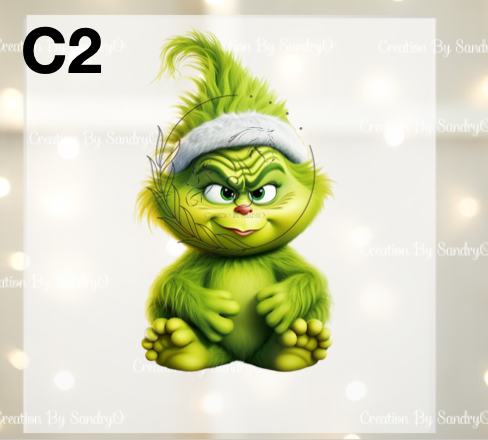 D211 DTF TRASFERS | Navidad Grinch BEBES 3