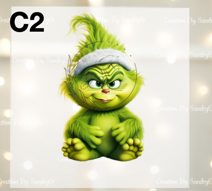 D211 DTF TRASFERS | Navidad Grinch BEBES 3