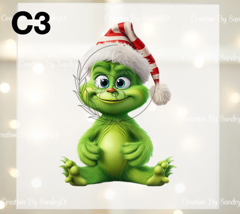 D211 DTF TRASFERS | Navidad Grinch BEBES 3