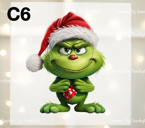 D211 DTF TRASFERS | Navidad Grinch BEBES 3