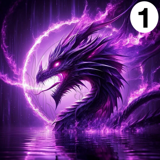 T855 | Transfers Para Sublimacion | Dragon Morado