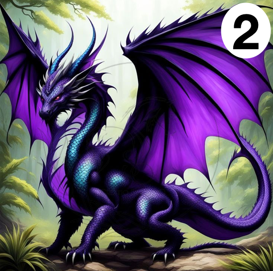 T855 | Transfers Para Sublimacion | Dragon Morado