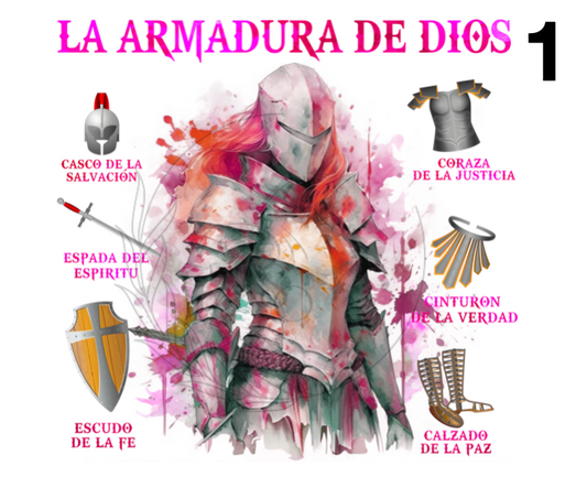 T898 | Transferencias De Sublimacion | La Armadura De Dios | Español