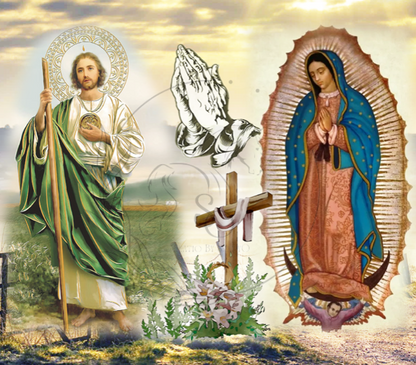 T22 | Sublimation Transfers | Virgin and Saint Jude Tade