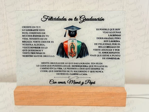 S14 Recuerdo de Graduacion, Placa de luz LED