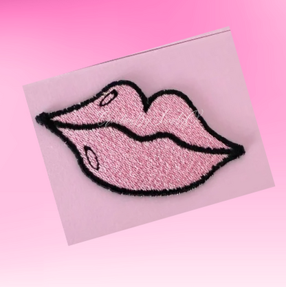 Pink & Red Kiss Patches | X8 | Patch