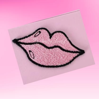 Pink & Red Kiss Patches | X8 | Patch