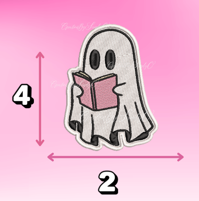 Pink book Boo | Halloween | X10 | Adhesivo Facil de colocar