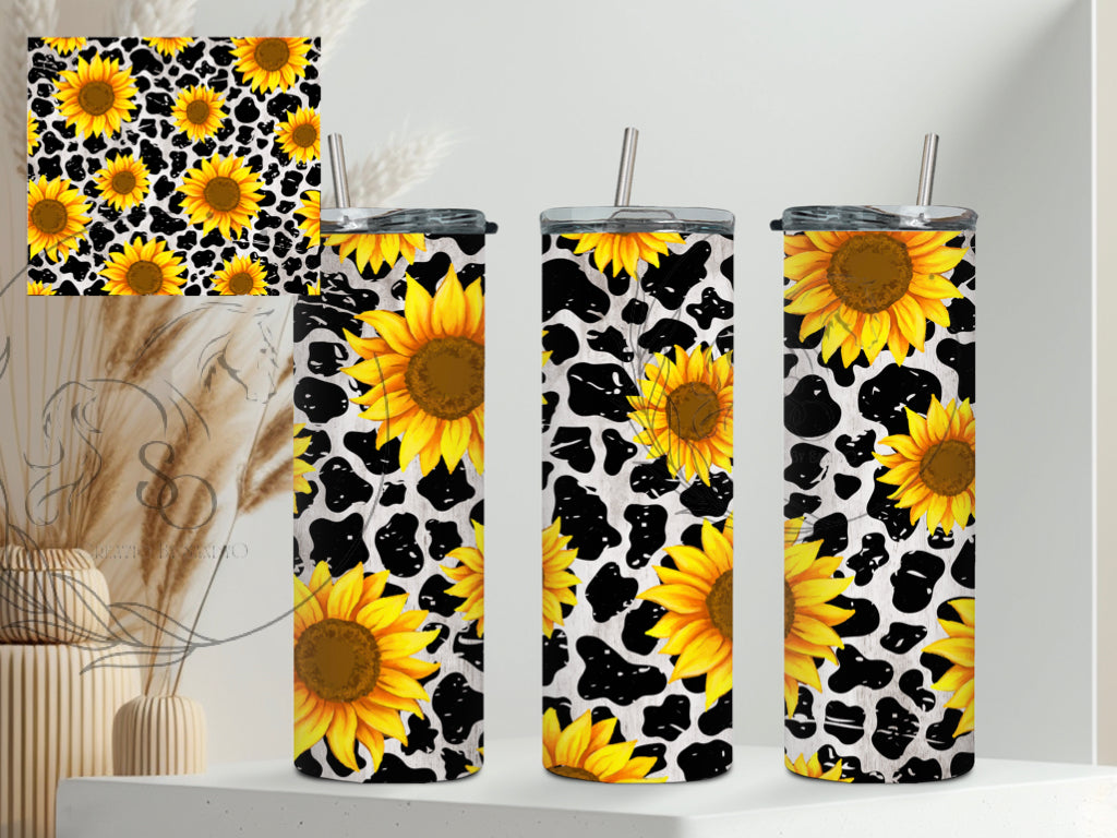 T27 Transfer to Sublimate Sunflowers with Black