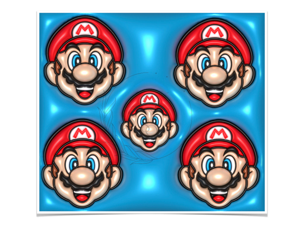 T111 Super Mario 6 Sublimation Transfer