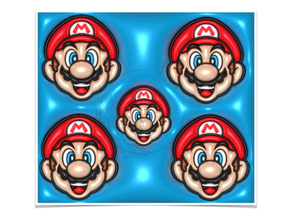 T111 Super Mario 6 Sublimation Transfer